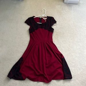 Ya Los Angeles red and black dress